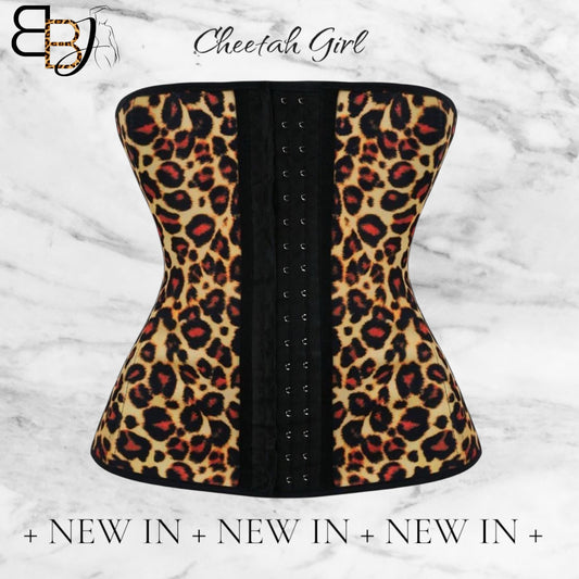 Cheetah Girl - Latex Waist Trainer Corset