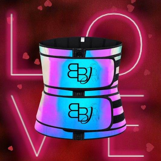 Metallic Double Strap Bodied Waist Trainer