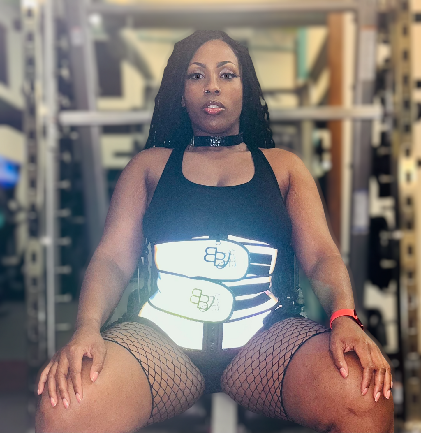 Metallic Double Strap Bodied Waist Trainer