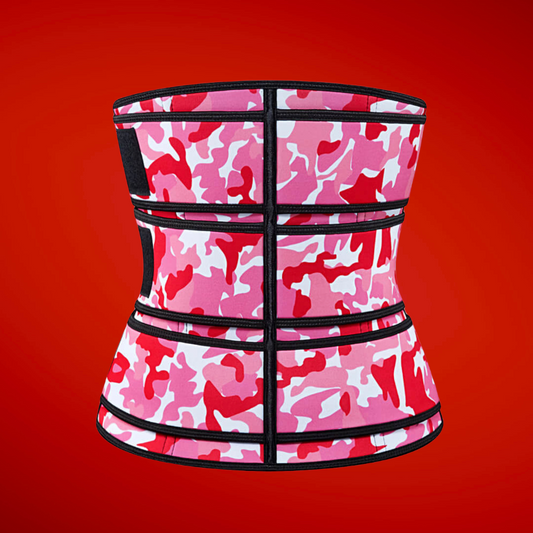 Pink Camo Triple Strap Bodied Waist Trainer