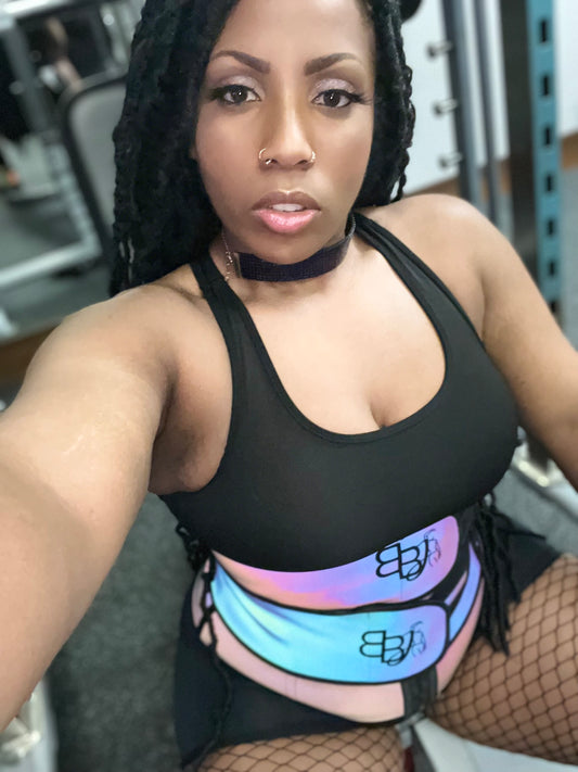 Metallic Double Strap Bodied Waist Trainer
