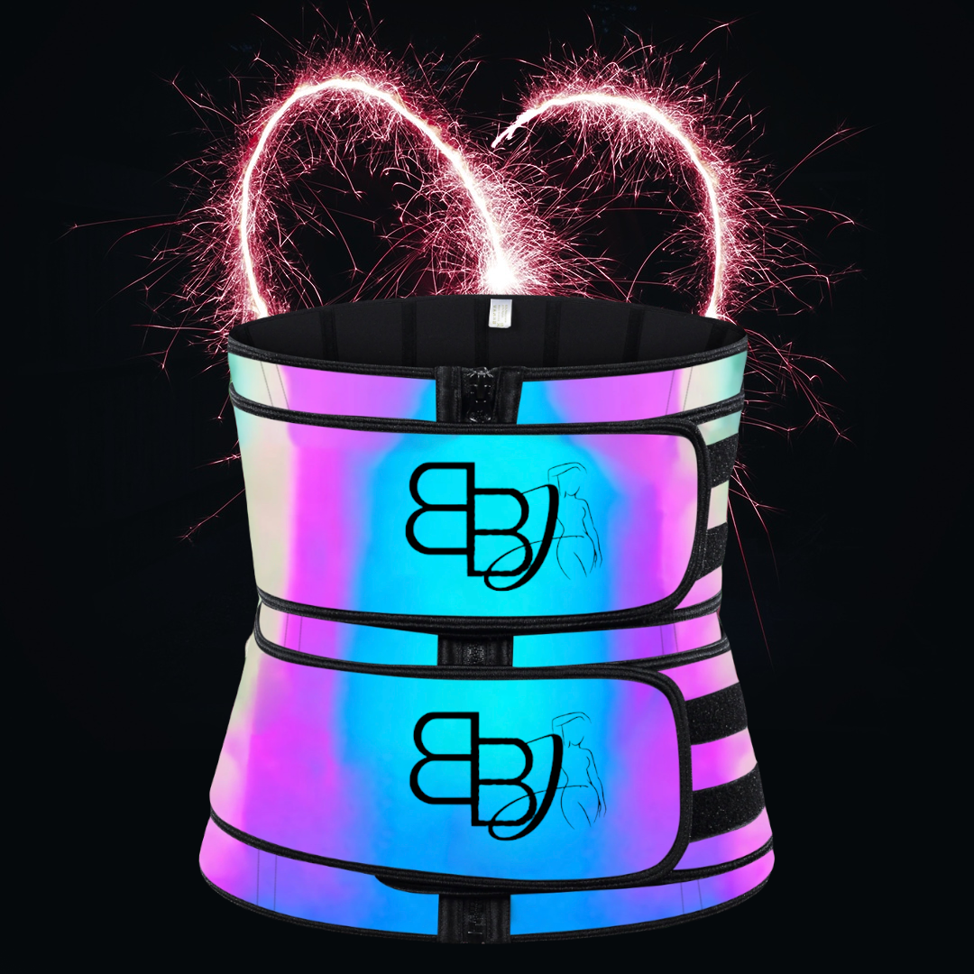 Metallic Double Strap Bodied Waist Trainer